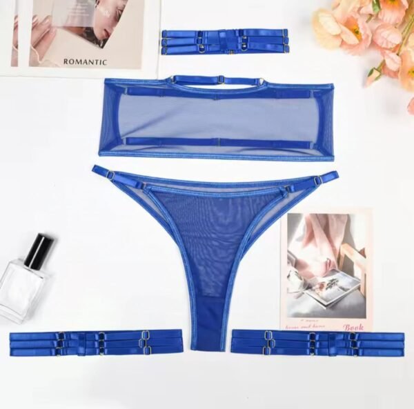Conjunto 4 piezas azul rey - Imagen 2
